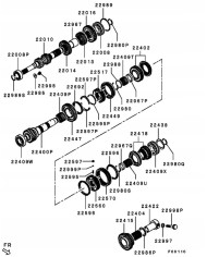 Koło zębate 6 biegu Mitsubishi Mazda 2528A084 43 zęby 62756 W6MBA-1-ACZC