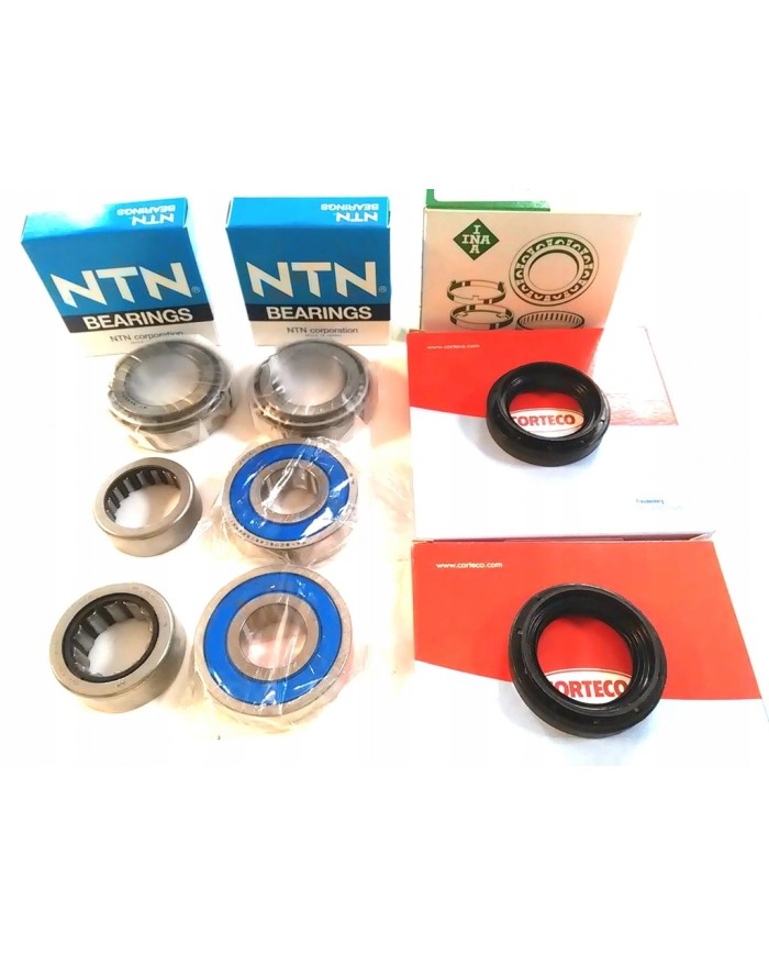 Łożyska komplet skrzynia F17 Opel +dyfer+simmery