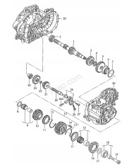 Łożyska dekla 02s311375E 02s311376C auta grupy VW skrzynie 6-cio biegowe