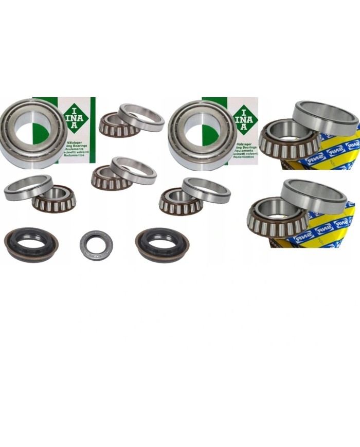 Łożyska+simmeringi kpl Skrzynia Alfa Fiat Opel M32