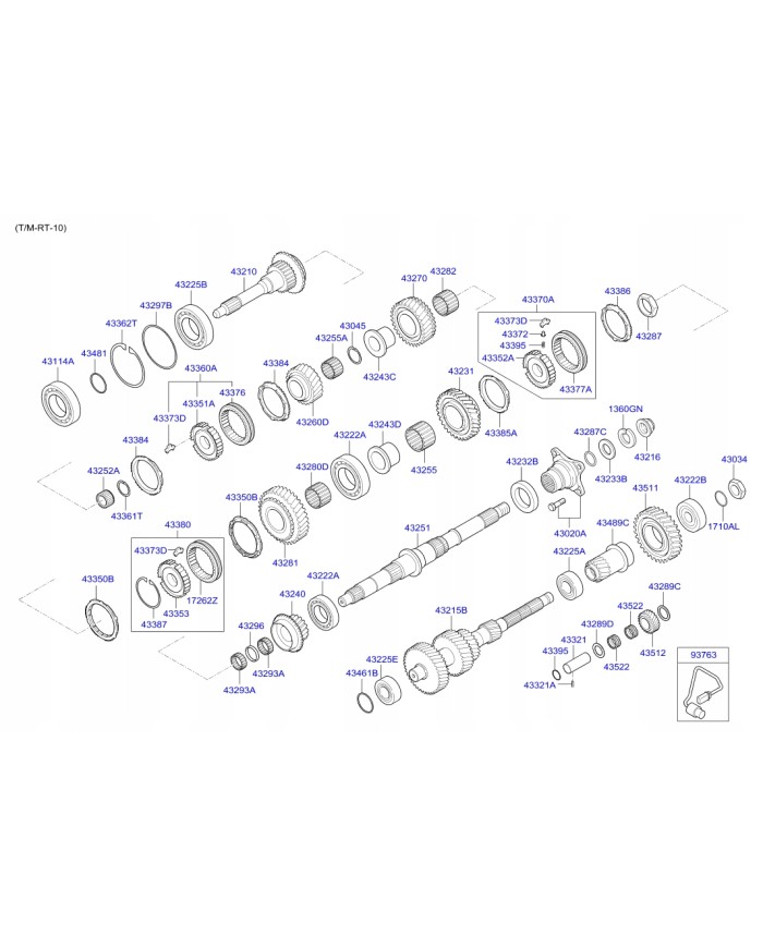 Wałek Hyundai 43215-5K200 62731