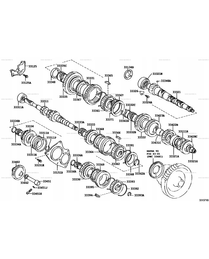 Koło 5 biegu Toyota 33036-12120 62609