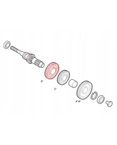 Koło zębate 5 biegu Ducato Jumper Boxer 55210468 12908