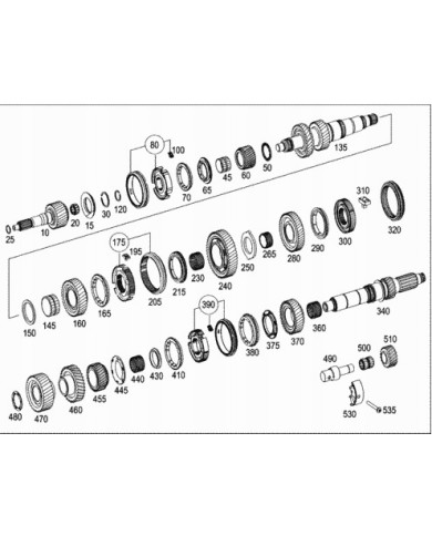 Wałek sprzęgłowy MB Sprinter 1642620302 23 zęby 74287
