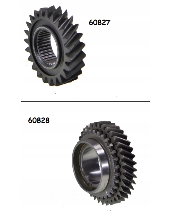 Komplet kół zębatych VW T4 T5 5-ty bieg.Zęby 23-37 60827 60828