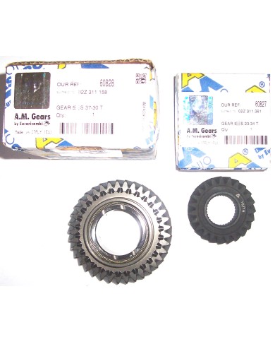 Komplet kół zębatych VW T4 T5 5-ty bieg.Zęby 23-37 60827 60828