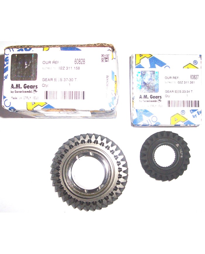 Komplet kół zębatych VW T4 T5 5-ty bieg.Zęby 23-37 60827 60828