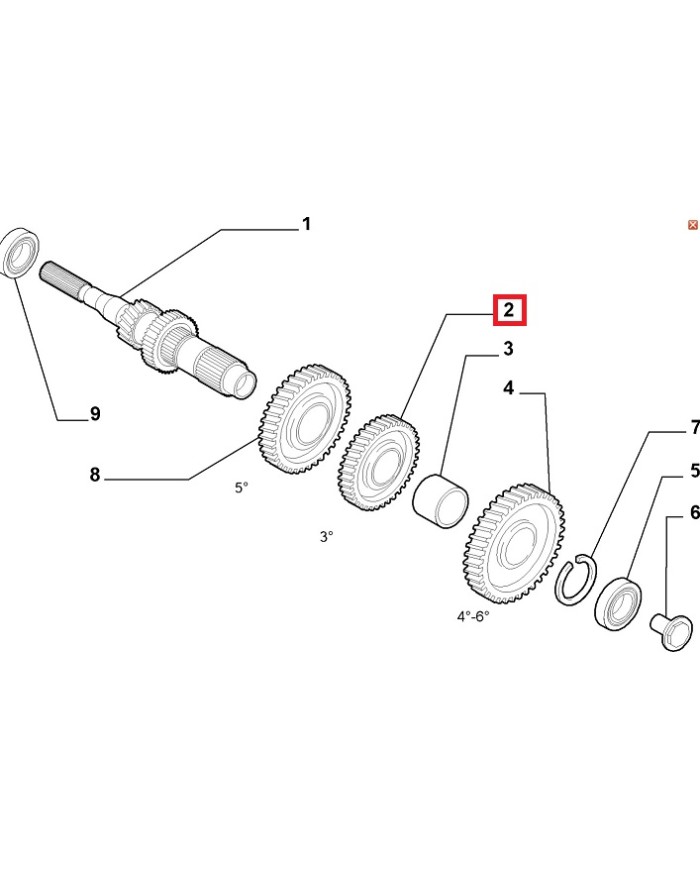 KOŁO 3-BIEGU DUCATO JUMPER BOXER M40 52zęby 2006- 12856