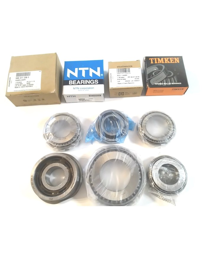 Łożyska komplet skrzynia biegów VW T5 2,0 2,5 TDI