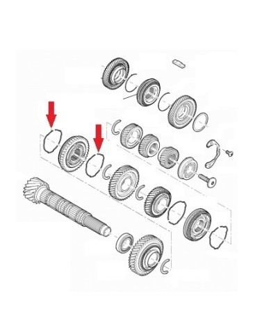 Sprężyna przesuwki 1/2/3 FIAT / CITROEN / PEUGEOT 12846